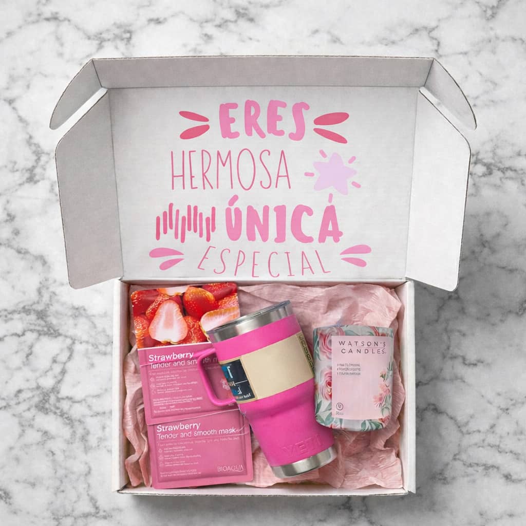 Caja especial con temática del día de la mujer